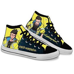 Cyberpunk Edgerunners Converse - David Martinez High Top Shoes | Anime Converse AG0512