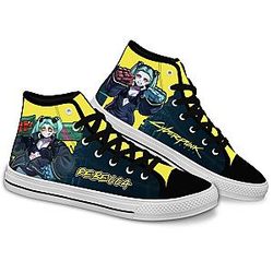 Cyberpunk Edgerunners Converse - Rebecca High Top Shoes | Anime Converse AG0512