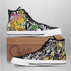 Jojo's Birraze Adventure Converse - Dio Brando High Top Shoes | Anime Converse AG0512