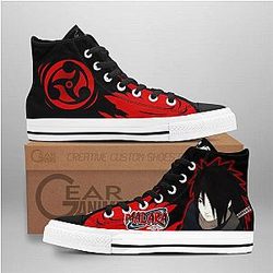 Naruto Converse - Madara Uchiha High Top Shoes | Anime Converse AG0512