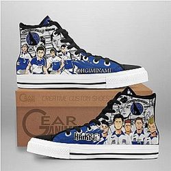 Haikyuu Converse - Ohgiminami High High Top Shoes | Anime Converse AG0512