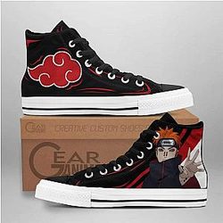 Naruto Converse - Akatsuki Pain High Top Shoes | Anime Converse AG0512