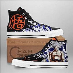 Dragon Ball Converse - Goku Ultra Instinct High Top Shoes | Anime Converse AG0512