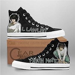 Death Note Converse - L Lawliet High Top Shoes | Anime Converse AG0512