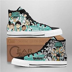 Haikyuu Converse - Aoba Johsai High Top Shoes | Anime Converse AG0512