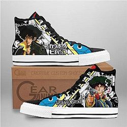 Cowboy Bebop Converse - Spiegel Spike High Top Shoes | Anime Converse AG0512