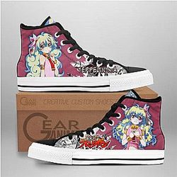 Gurren Lagann Converse - Teppelin Nia High Top Shoes Tengen Toppa | Anime Converse AG0512