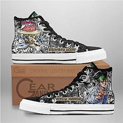 Jojo's Birraze Adventure Converse - Rohan Kishibe High Top Shoes | Anime Converse AG0512