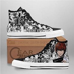 Death Note Converse - Light Yagami High Top Shoes | Anime Converse AG0512