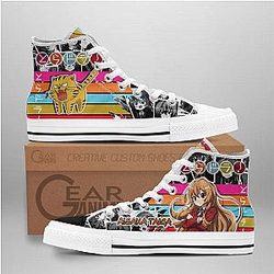 Toradora Converse - Taiga Aisaka High Top Shoes | Anime Converse AG0512