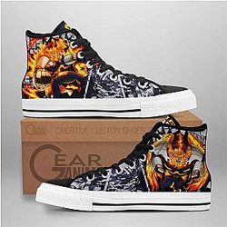 My Hero Academia Converse - Endeavor High Top Shoes | Anime Converse AG0512