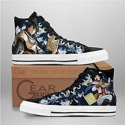 Black Clover Converse - Yuno High Top Shoes | Anime Converse AG0512