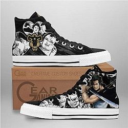 Black Clover Converse - Captain Yami High Top Shoes | Anime Converse AG0512