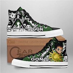 Hunter x Hunter Converse - Gon Jajanken High Top Shoes | Anime Converse AG0512