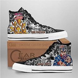 Jojo's Birraze Adventure Converse - Guido Mista High Top Shoes | Anime Converse AG0512
