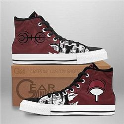 Naruto Converse - Madara and Hashirama Senju Symbol High Top Shoes | Anime Converse AG0512