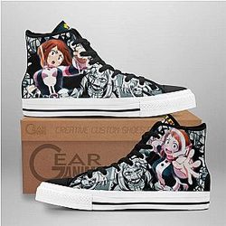 My Hero Academia Converse - Ochako Uraraka High Top Shoes | Anime Converse AG0512