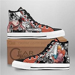 Chainsaw Man Converse - Denji High Top Shoes | Anime Converse AG0512