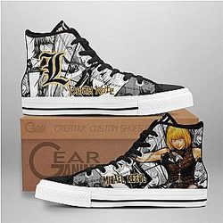 Death Note Converse - Mihael Keehl Mello High Top Shoes | Anime Converse AG0512