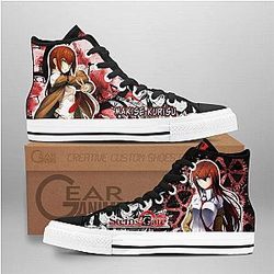 Steins Gate Converse - Makise Kurisu High Top Shoes | Anime Converse AG0512