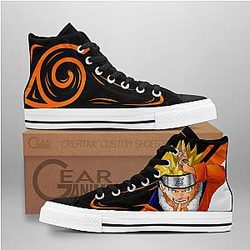 Naruto Converse - Uzumaki High Top Shoes | Anime Converse AG0512