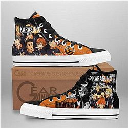 Haikyuu Converse - Karasuno High Top Shoes | Anime Converse AG0512