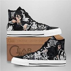Bleach Converse - Rukia Kuchiki High Top Shoes | Anime Converse AG0512