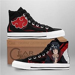 Naruto Converse - Akt Itachi High Top Shoes | Anime Converse AG0512