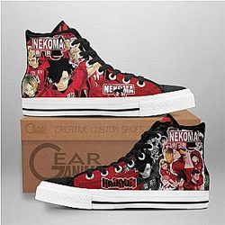 Haikyuu Converse - Nekoma High Top Shoes | Anime Converse AG0512