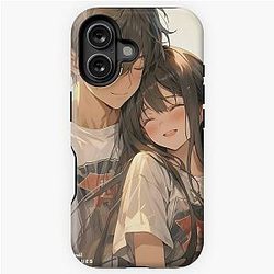 Romantic anime couples iPhone Tough Case