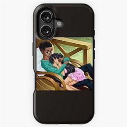 AFRO-ANIME illustration Interracial cupid   iPhone Tough Case