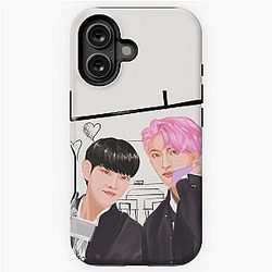Ateez hyungline couples manga anime highschool boys sticker T-shirt posters fanart kpop iPhone Tough Case