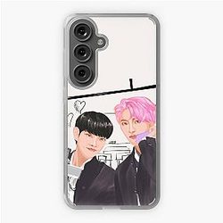 Ateez hyungline couples manga anime highschool boys sticker T-shirt posters fanart kpop Samsung Galaxy Soft Case