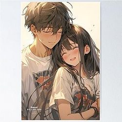 Romantic anime couples Poster