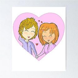 Anime couple  Poster