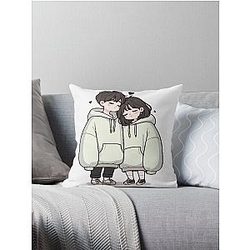 Cute Couples : a love story Throw Pillow