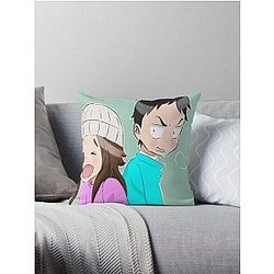 anime style drawing of couples Throw Pillow