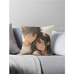 Romantic anime couples Throw Pillow