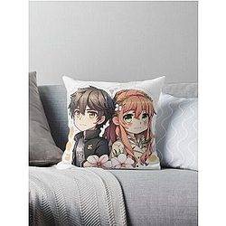 Cute couples Throw Pillow