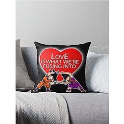 Love Fusion Super Saiyan Anime Manga Matching Shirt For Couples Throw Pillow