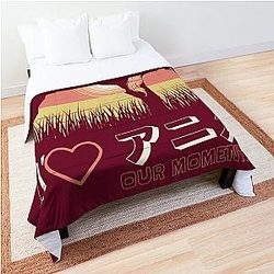 I love our moments 2 Anime style Couple T-Shirt Comforter