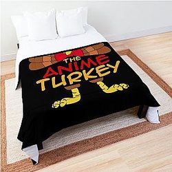 The Anime Turkey Thanksgiving Family Matching Outfits Group Attire Comforter