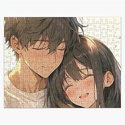 Romantic anime couples Jigsaw Puzzle
