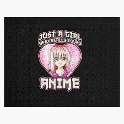 Just A Girl Who Really Loves Anime Jigsaw Puzzle