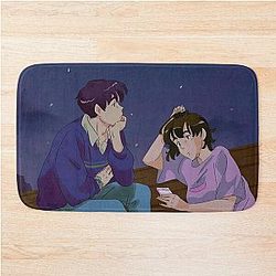 boy and girl ( anime )  Bath Mat