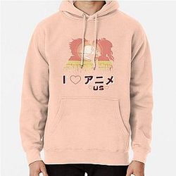 I love us Anime style Couple Pullover Hoodie