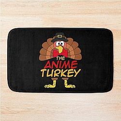 The Anime Turkey Thanksgiving Family Matching Outfits Group Attire Bath Mat