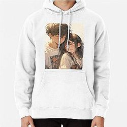 Romantic anime couples Pullover Hoodie