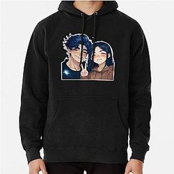 Cute Anime Couple Pullover Hoodie