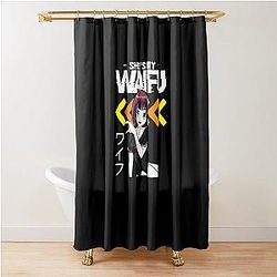 Shes My Waifu Hes My Senpai Anime Manga Couples Romantic Shower Curtain